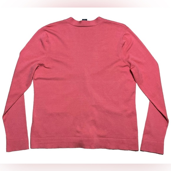 Pendleton Silk Blend Button Cardigan Sweater In Melon NWOT Sz L - Picture 2 of 10